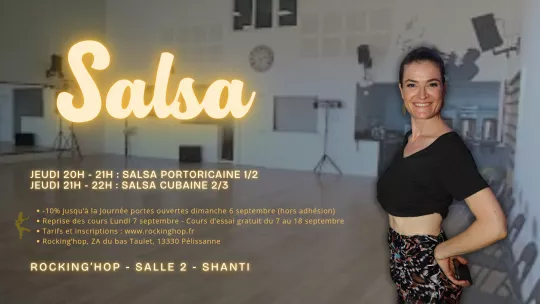 Planning Salsa avec Shanti