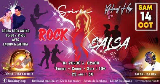 soirée rock salsa 14 octobre 2023