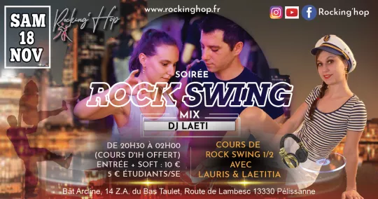 Soirée mensuelle Rock Swing de Rocking hop