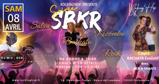 Flyer de la soirée SBKR du 08/04/2023