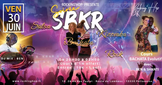 Flyer de la soirée SBKR du 30/06/2023