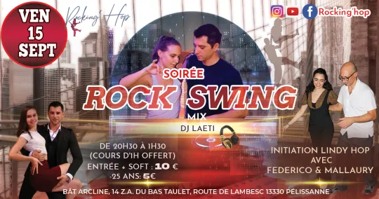 Soirée mensuelle Rock Swing de Rocking hop