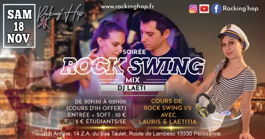 Soirée mensuelle Rock Swing de Rocking hop