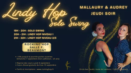 Lindy hop Solo Swing Mallaury Rocking'hop Lindy hop Solo Swing Mallaury Rocking'hop