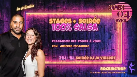Stage et soirée 100% salsa à Rocking'hop