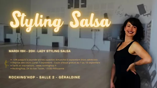 Lady styling salsa Rocking'hop